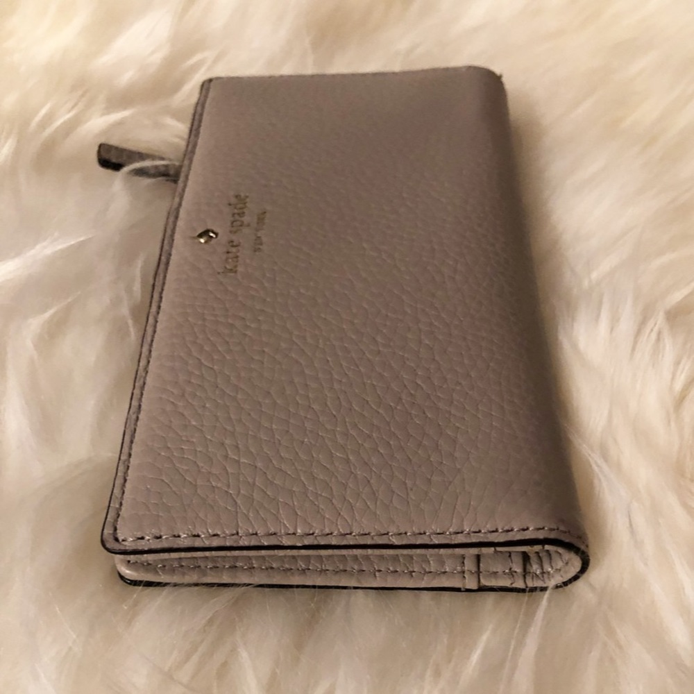♠️ KATE SPADE Long Wallet - Gray - Picture 4 of 7